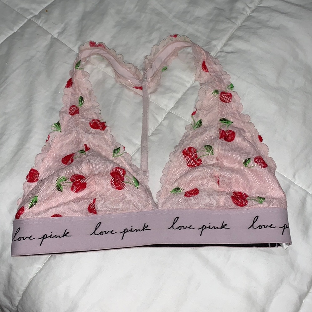 Victoria's secret PINK cherry bralette